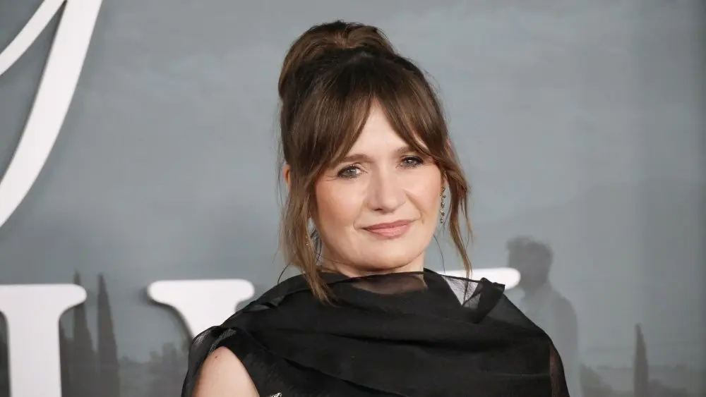 Emily Mortimer at the Netflix Jay Kelly Premiere at The Egyptian Theatre Hollywood LOS ANGELES - NOVEMBER 11^ 2025