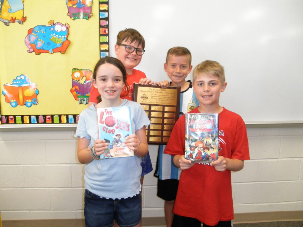 4 Putnam County Elementary students read all 20 Bluestem Book Award