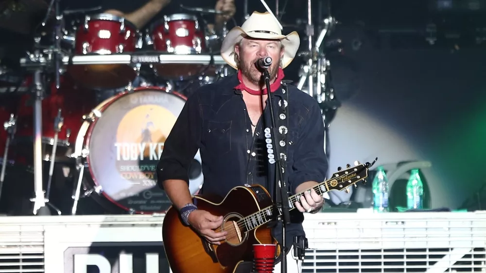 Country singer Toby Keith performs in concert at Country Thunder Arizona on April 8^ 2018 in Florence^ Arizona.