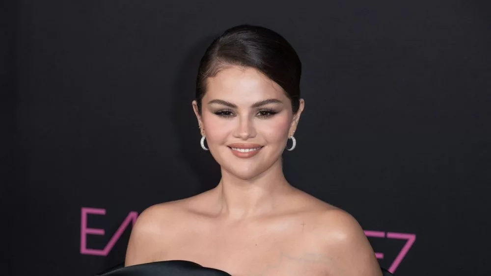 Selena Gomez at the premiere for Emilia Perez at the Egyptian Theatre. LOS ANGELES^ CA. October 21^ 2024