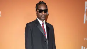 Rakim Mayers aka A$AP Rocky attends the 'Highest 2 Lowest' premiere at Brooklyn Academy of Music in New York^ on August 11^ 2025