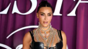 Kim Kardashian attends the All's Fair London Premiere at Odeon Luxe Leicester Square. London^ United Kingdom - October 22^ 2025