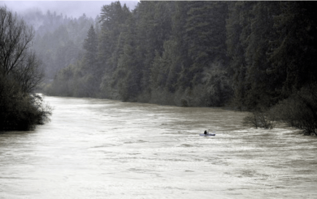 Flooded Russian River