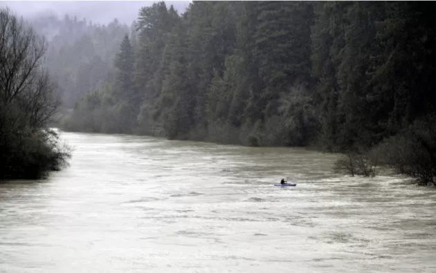 Flooded Russian River