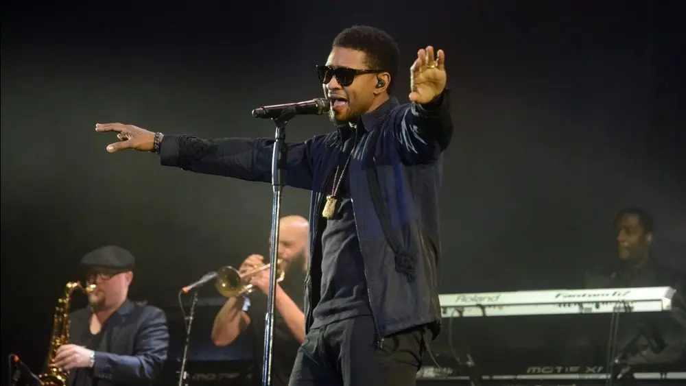 Usher Raymond IV^ known as Usher^ performs at the 2017 Okeechobee Music and Arts Festival. Okeechobee^ Florida - March 4^ 2017