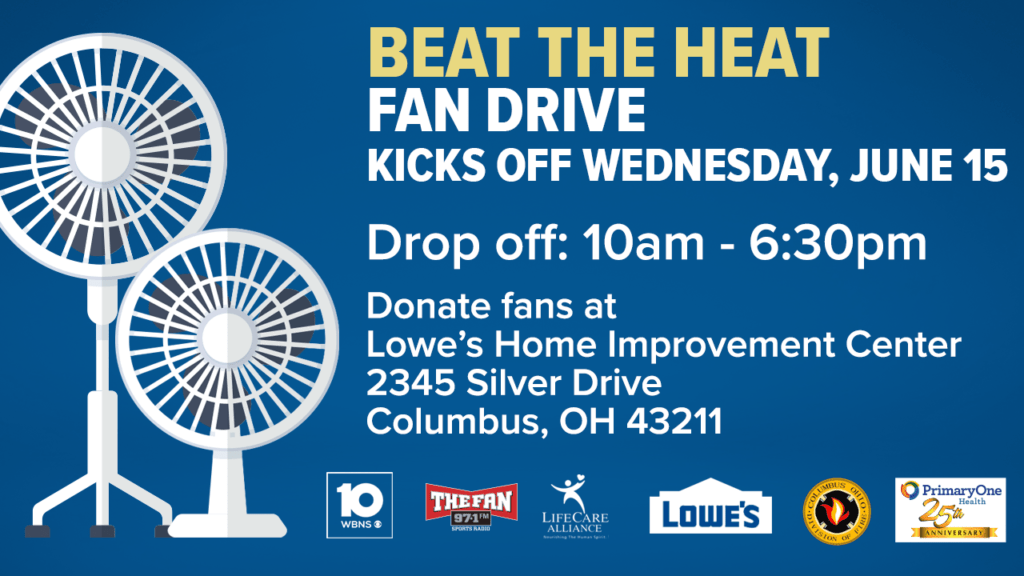 Beat the heat columbus area fan drive wbns columbus oh