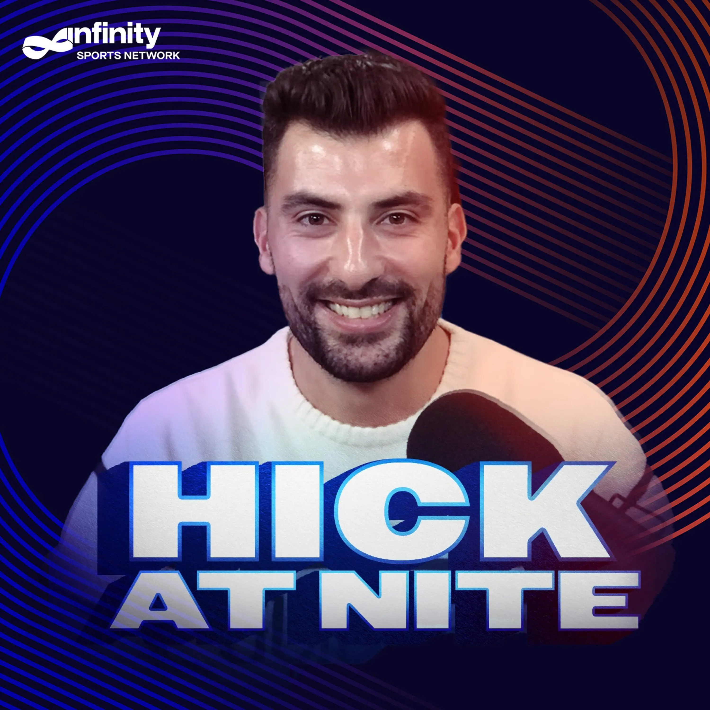 Hick at Night - Hick at Nite Show Logo with front face and large font