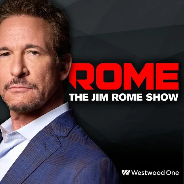 The Jim Rome Show Logo with Jim Rome front facing