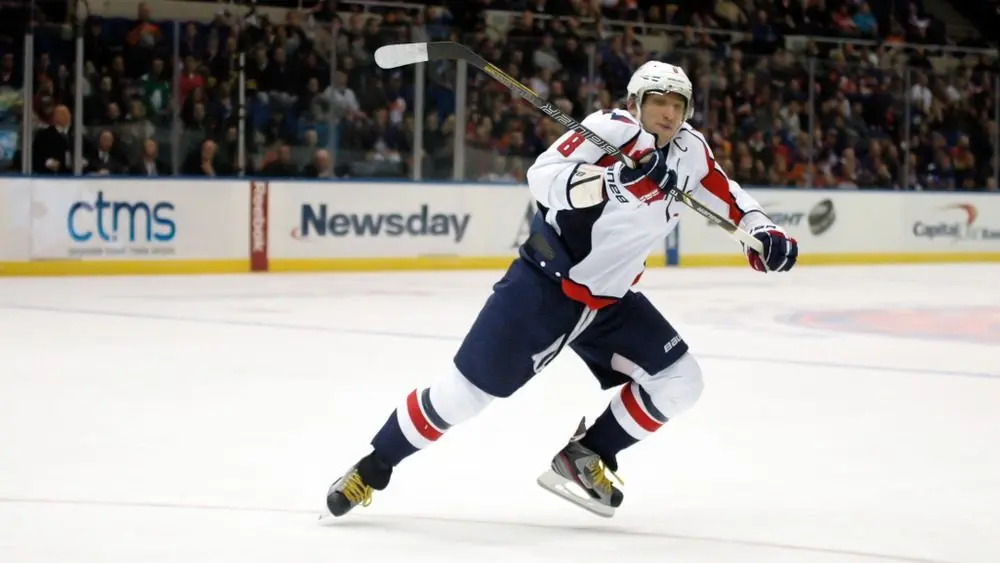 NHL Hockey: Alex Ovechkin^ of the Washington Capitals^ during a game between the Capitals and New York Islanders at Nassau Coliseum. UNIONDALE^ NEW YORK^ UNITED STATES – March 9^ 2013