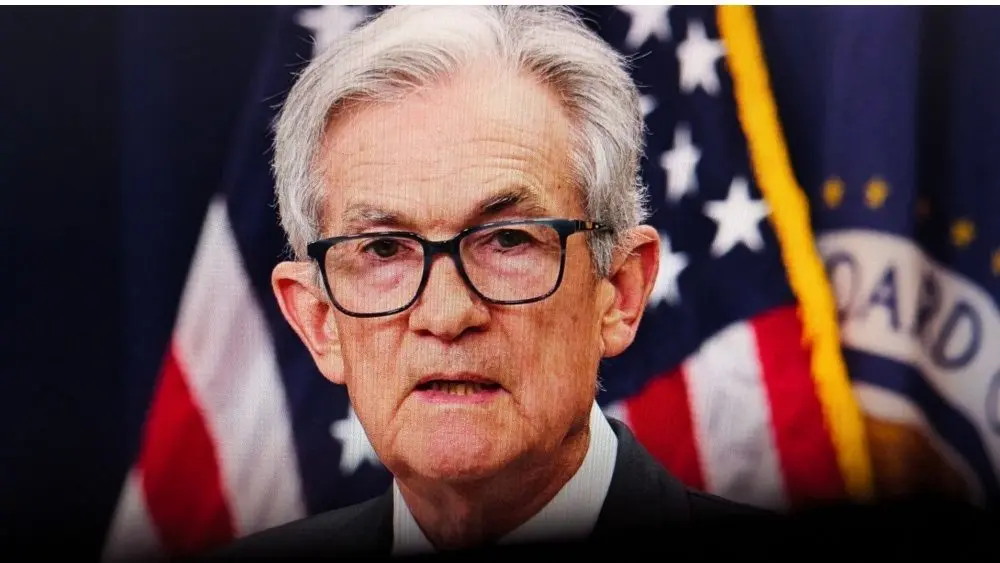 Jerome Powell^ the chair of the US Federal Reserve^ is seen during an interview in Washington^ DC^ United States^ on September 22^ 2025.