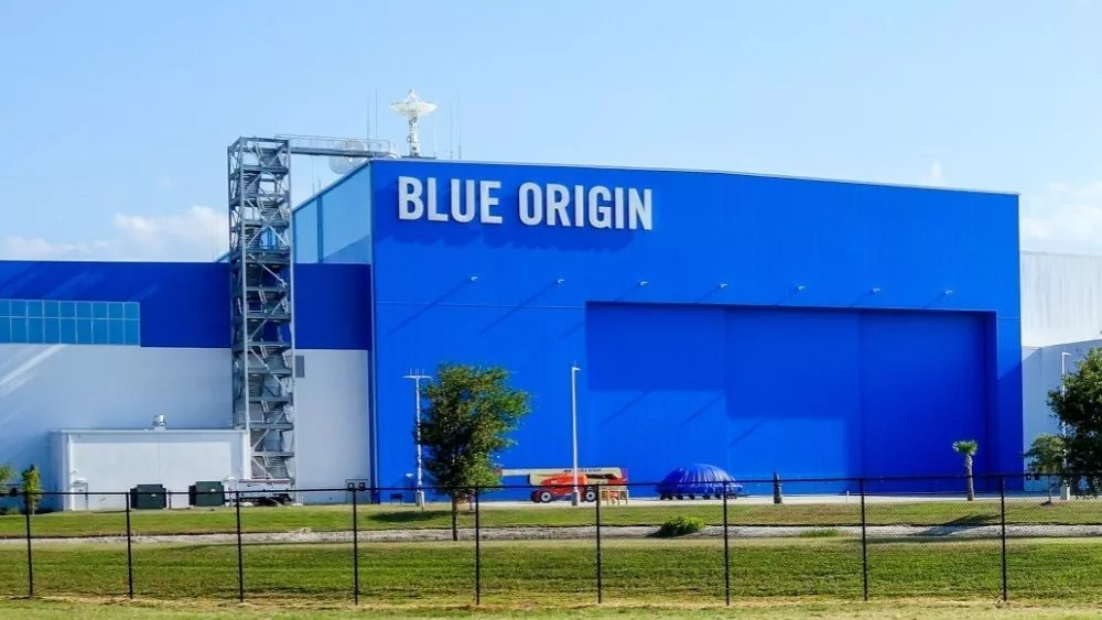 Property of Blue Origin's Orbital Launch Site (OLS) manufacturing facility in Cape Canaveral^ Florida. May 29^ 2021