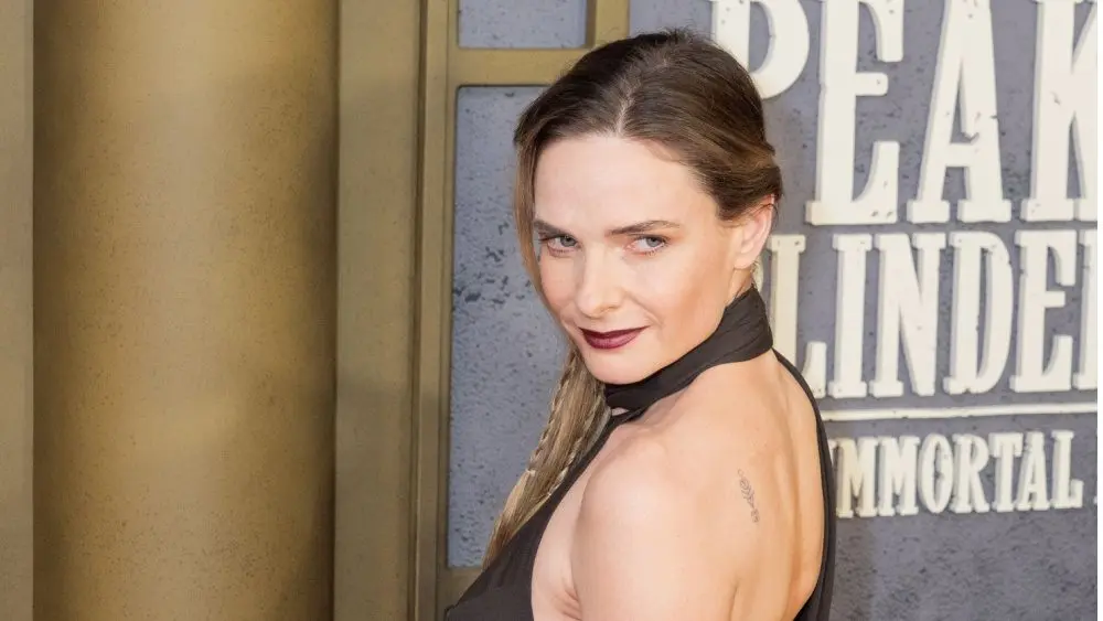 Rebecca Ferguson wearing dress by Theyskens attends US premiere of Netflix's Peaky Blinders: The Immortal Man at DGA theater in New York^ NY on March 10^ 2026.