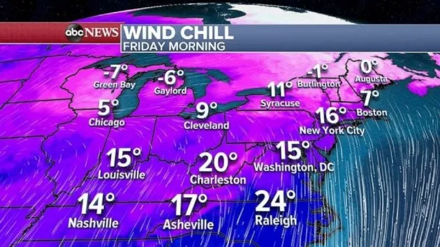 Cold blast moves east Friday, but huge warm up on the way | WBAL ...