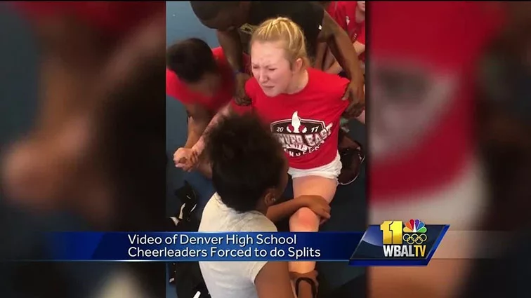 Videos Show Denver High School Cheerleaders Forced Into Splits Wbal Baltimore News 