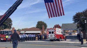 Procession for fallen firefighter Lt. Dillon Rinaldo. Photo Credit: Ken Duffy