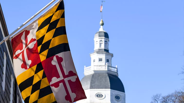 State-house-state-flag-maryland-Getty