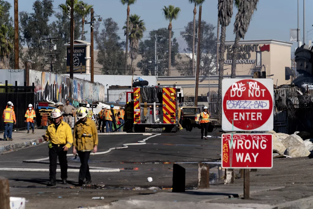 Arson likely caused fire that damaged vital artery of Los Angeles ...