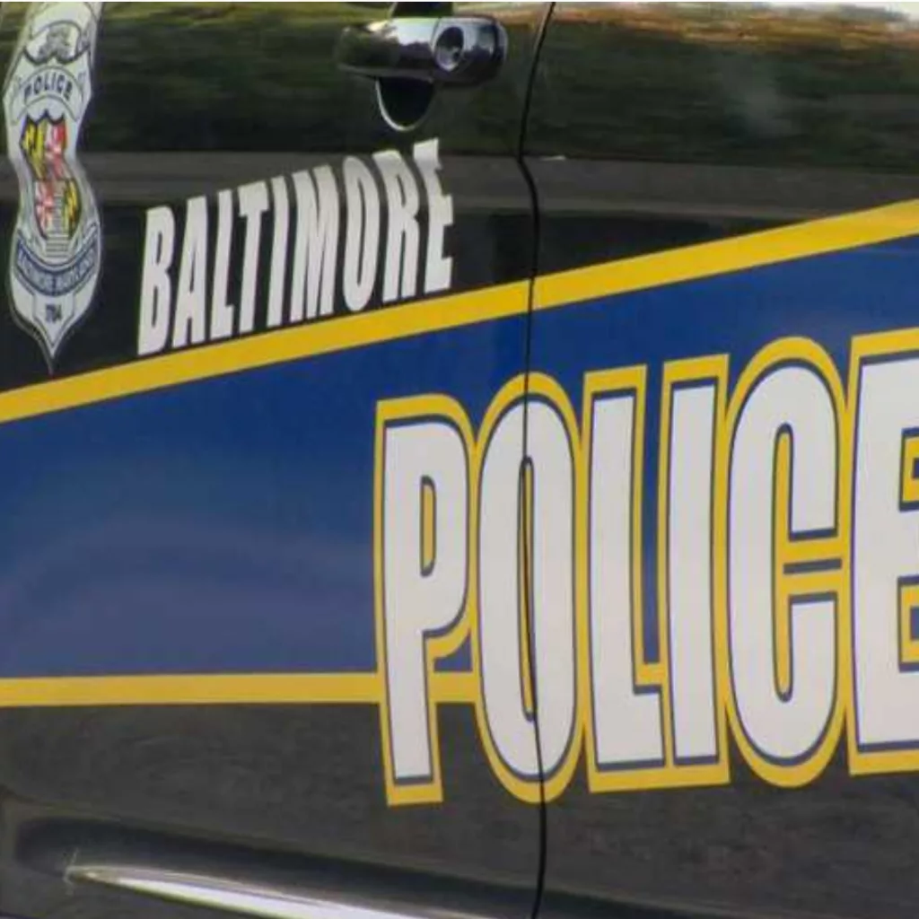 Baltimore City police car SOURCE: WBAL TV