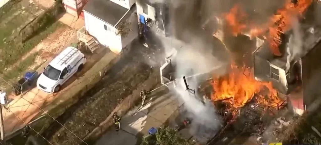 Credit: WBALTV, Linden fire