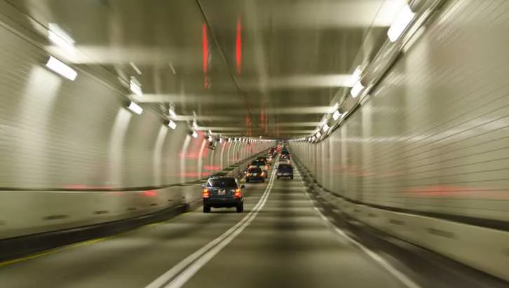 Passing through the Baltimore Harbor Tunnel, Baltimore, Maryland, USA. SOURCE: Getty Images\NNehring