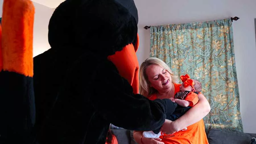 oriole bird and baby adley SOURCE: Baltimore Orioles