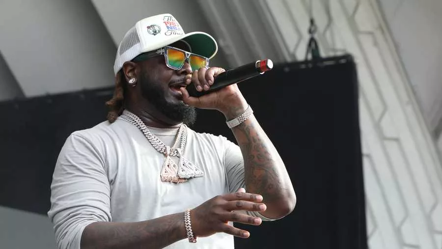 TORONTO, ONTARIO - JULY 30: T-Pain performs during Toronto&apos;s Festival Of Beer at Bandshell Park on July 30, 2023 in Toronto, Ontario. (Photo by Jeremychanphotography/Getty Images) SOURCE: Jeremychanphotography/Getty Images