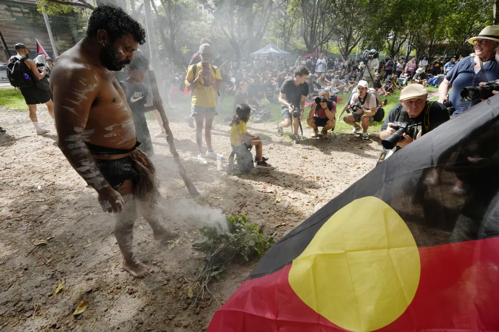 Australians protest British colonization on a national holiday some mark as  'Invasion Day