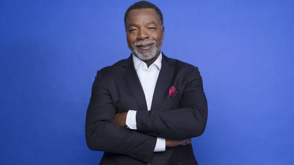 FILE - Carl Weathers poses at the Disney + launch event promoting "The Mandalorian" at the London West Hollywood hotel in West Hollywood, Calif., on Oct. 19. 2019. Weathers, a former NFL linebacker who became a Hollywood action movie and comedy star, playing nemesis-turned-ally Apollo Creed in the “Rocky” movies, facing-off against Arnold Schwarzenegger in “Predator” and teaching golf in “Happy Gilmore,” died Tuesday, Jan. 30, 2024. He was 76. (Photo by Mark Von Holden/Invision/AP, File)