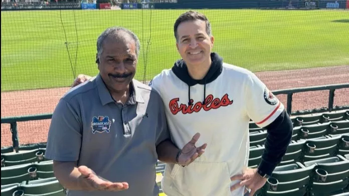 C4 and Bryan Nehman at Orioles Spring Training 2024. Credit: WBAL Radio