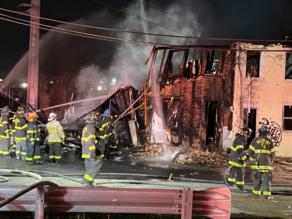 Baltimore City Firefighters battle large fire on city's Eastside | WBAL ...