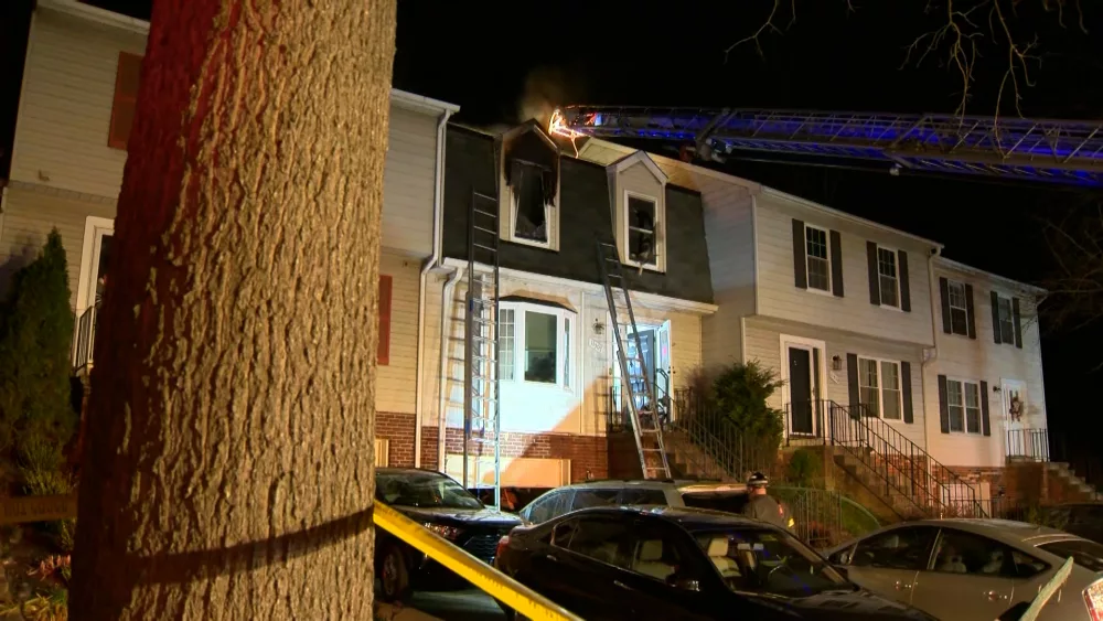 Columbia townhouse fire