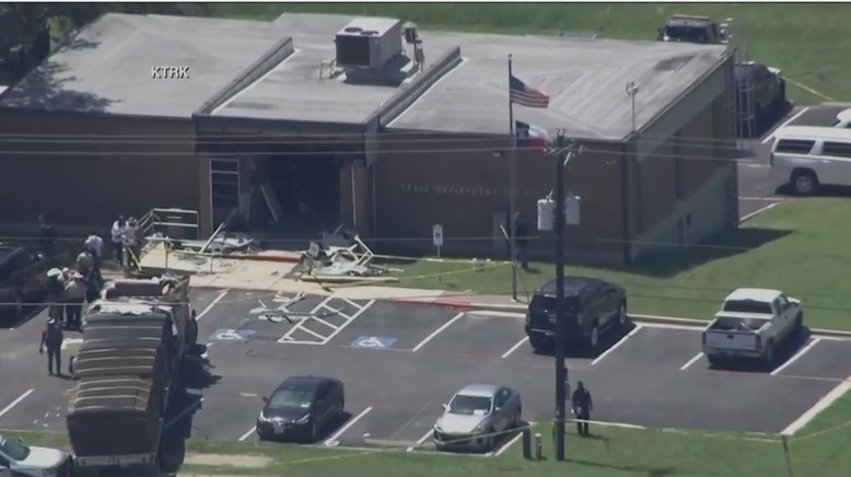 A suspect is in custody after a commercial vehicle crashed into a Texas Department of Public Safety office in a rural town west of Houston on Friday injuring multiple people. Three people were airlifted with critical injuries and three others were transported in serious condition after the vehicle, which was stolen, intentionally crashed into the building, according to a statement by Texas State Sen. Lois Kolkhorst, who represents the area. Kolkhorst said in the statement that no DPS staff suffered serious injuries and one staffer was trapped “for a period of time” in the building.