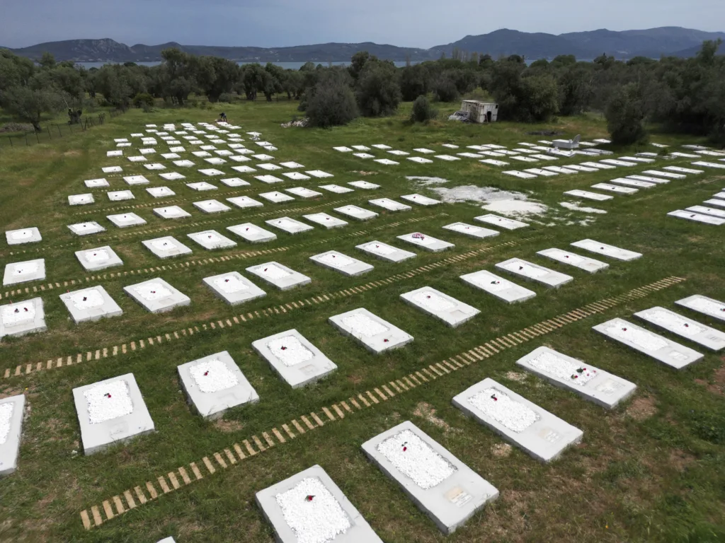 A neglected burial ground for migrants on Greek island of Lesbos has ...