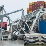 IMG_2499: Site of Key Bridge Collapse on Thursday, April 18. 2024. (Image Credit: 
Phil Yacuboski
Anchor/Reporter
WBAL-AM 1090 and FM 101.5)