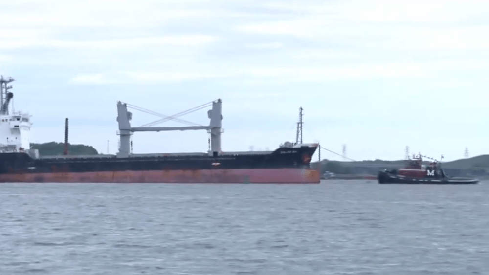 The first cargo ship passed through a newly opened deep-water channel in Baltimore on Thursday after being stuck in the harbor since the Francis Scott Key Bridge collapsed four weeks ago. The Balsa 94, a bulk carrier sailing under a Panama flag, passed through the new 35-foot channel headed for St. John, Canada.