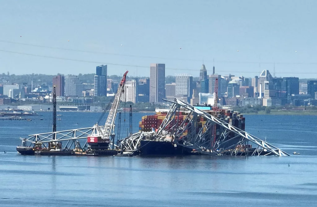 Recovery Efforts Continue On The Francis Scott Key Bridge Collapse In Baltimore
