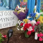 IMG_2203: Memorial For Jose Mynor Lopez, a construction worker killed in the Francis Scott Key Bridge Collapse. (Image Credit: Scott Wykoff - Hearst)