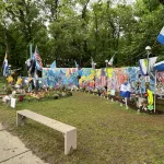 IMG_2204: Memorial For Jose Mynor Lopez, a construction worker killed in the Francis Scott Key Bridge Collapse. (Image Credit: Scott Wykoff - Hearst)