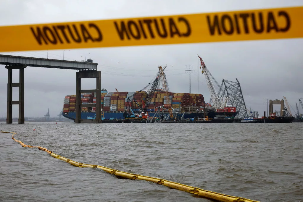 Crews Continue To Work To Reopen Shipping Lane At The Site Of The Francis Scott Key Bridge Collapse In Baltimore