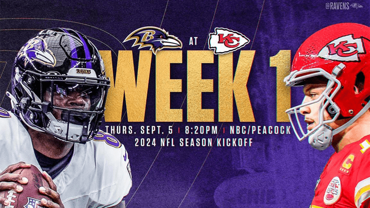 Ravens to face Chiefs in Kansas City Week 1 of 2024 NFL season | WBAL Baltimore News