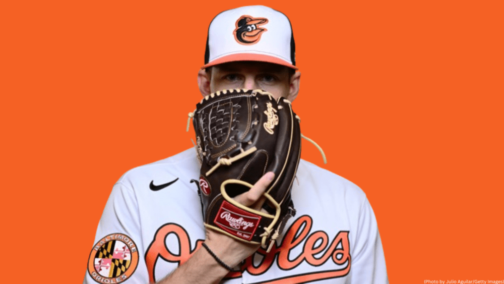 ohn Means #47 of the Baltimore Orioles poses for a portrait during the 2023 Baltimore Orioles Photo Day at Ed Smith Stadium on February 23, 2023 in Sarasota, Florida.