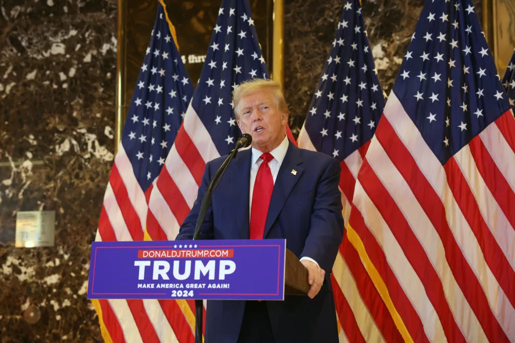 President Trump Holds A Press Conference At Trump Tower Day After Guilty Verdict