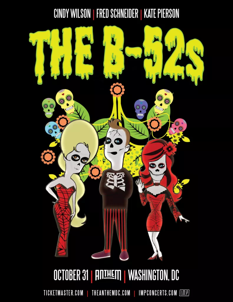 Since forming in 1976, The B-52s have always stood out for their thrift-store chic style and ability to craft catchy, retro-inspired hits. Over the years they might have let their beehives down, but every-thing else about the band is still as tight as it was 30 years ago. Their call-and-response choruses always get fans singing along, and their fun and funky grooves will have you dancing right along with the band. The B-52s are taking their party atmosphere to select cities across the U.S. on their 2015 tour, bringing all their cool style and flamboyant fun to a town near you.