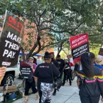 Hilton workers strike in Baltimore
Photo by Rachel Sawicki, WBAL NewsRadio 1090 and FM 101.5