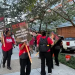 Hilton workers strike in Baltimore
Photo by Rachel Sawicki, WBAL NewsRadio 1090 and FM 101.5