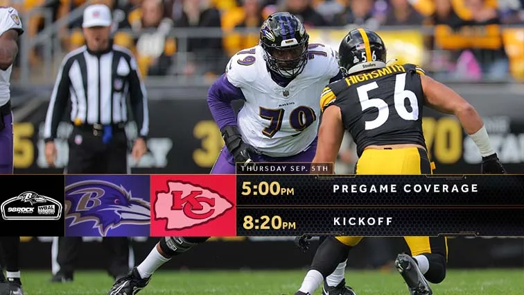 Ravens kickoff 2024 season in Kansas City against Chiefs