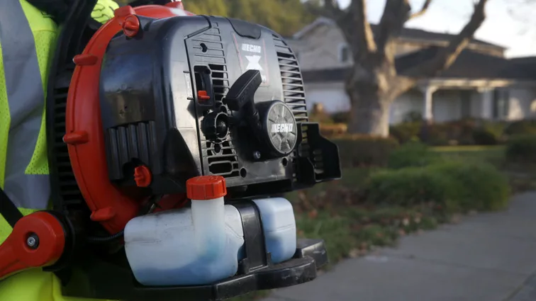 gas powered leaf blower