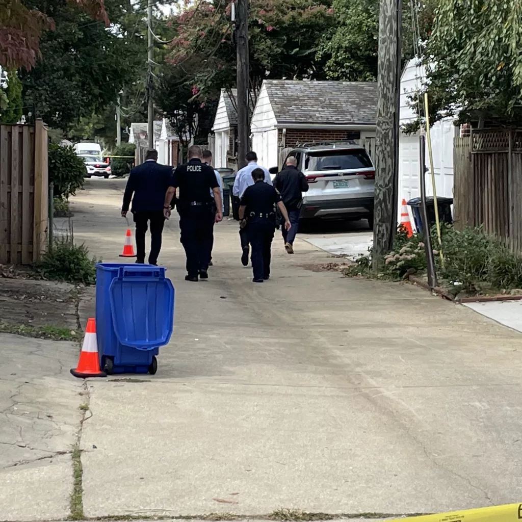 Police: Shooting in Towson area sends man to hospital. (Image Credit: Phil Yacuboski - WBAL NewsRadio Reporter)