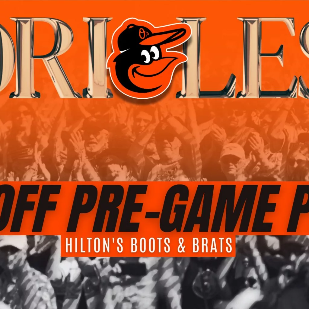 Orioles Playoff Live Broadcast at The Hilton’s Boots & Brats