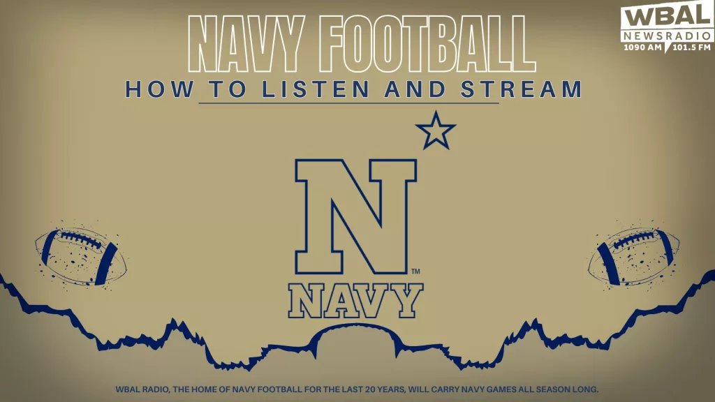 listen and stream navy football vs alabama with wbal newsradio, the flagship sttaion of the midshippmen